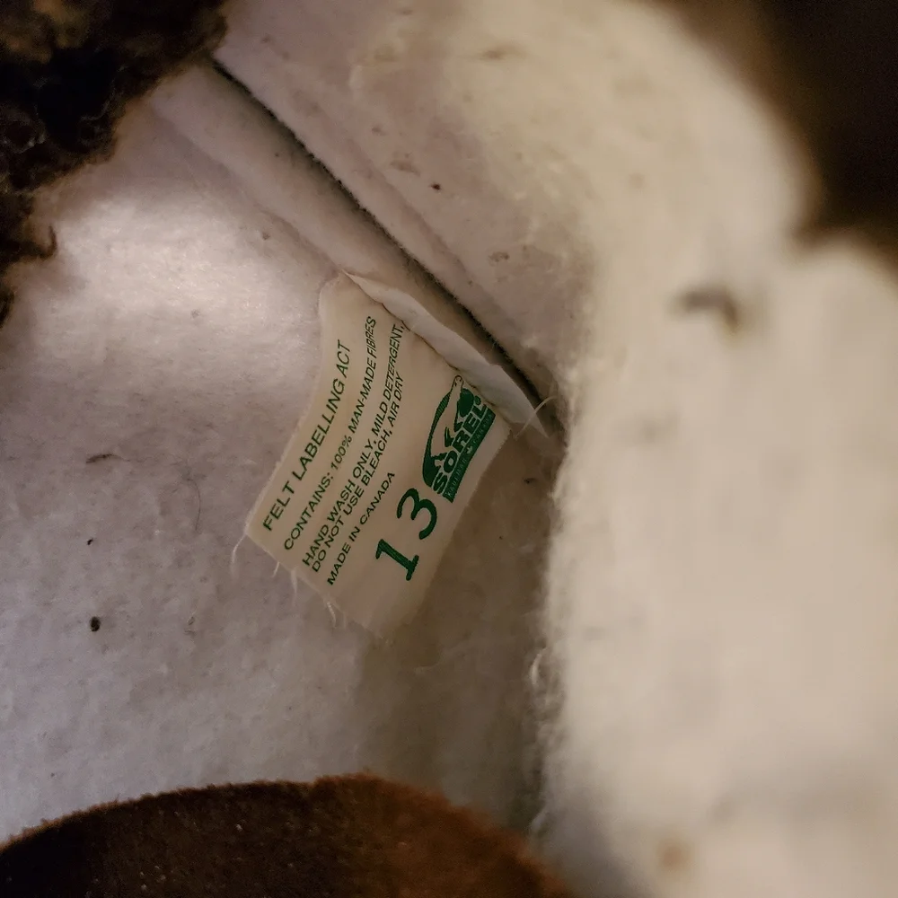 SOREL Men's Caribou Waterproof Winter Boots size 13. Dark brown. - Picture 2 of 8